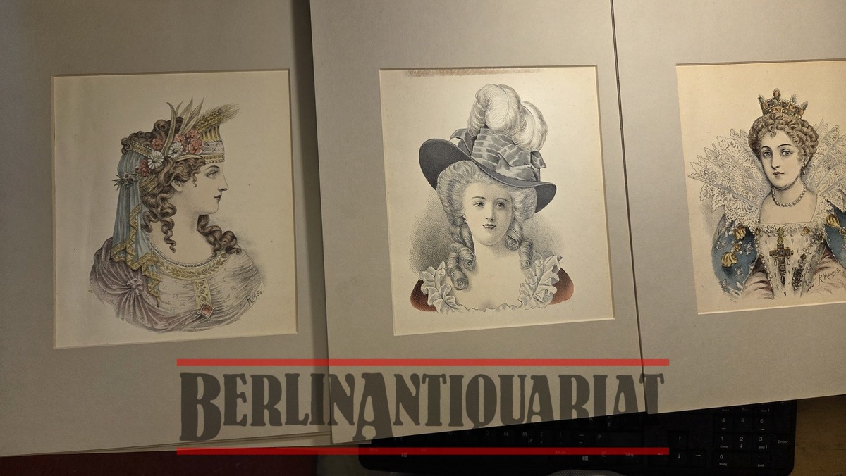 Album De Coiffures Historiques Avec Descriptions - Erstausgabe