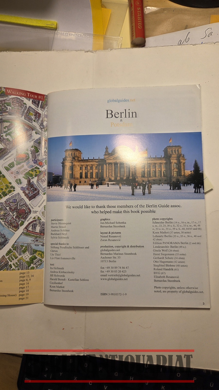 Berlin & Potsdam  Guide, in english (englisch), ca. 2015,  sehr gut, siehe Fotos