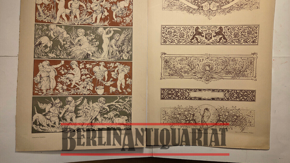 Dekorative VorbilderFarbige Jugendstil - Motive,