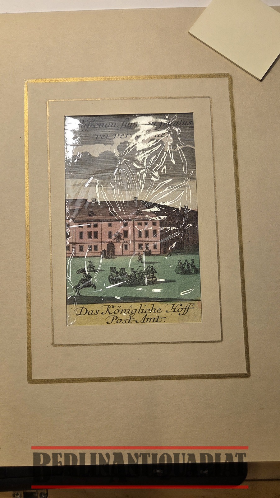 Das königl. Post Amt in der Poststraße.