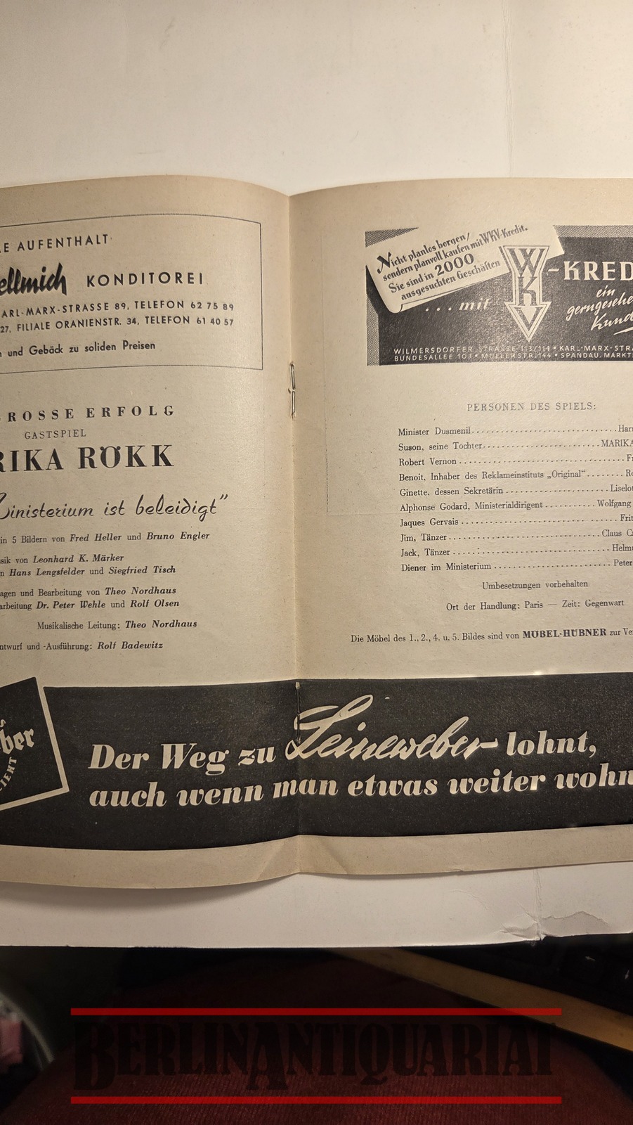 DAS MINISTERIUM IST BELEIDIGT von Heller/ Engler, Märker (Musik).