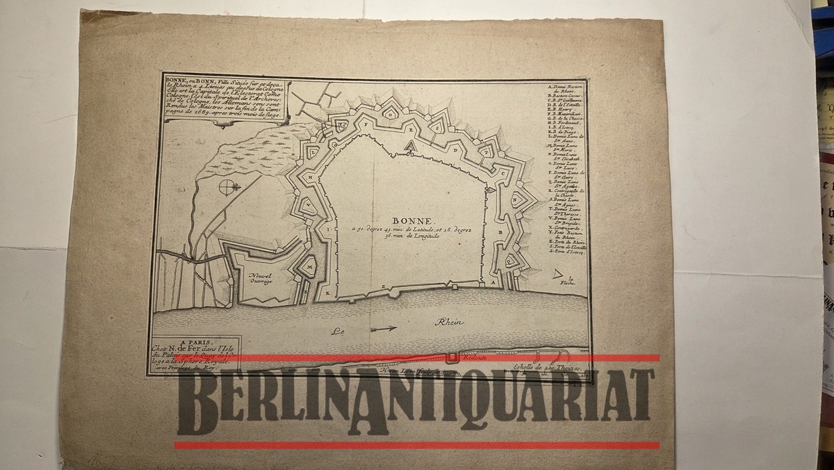 Bonn. Bonne ou Bonn, ville situee sur et deca le Rhein...