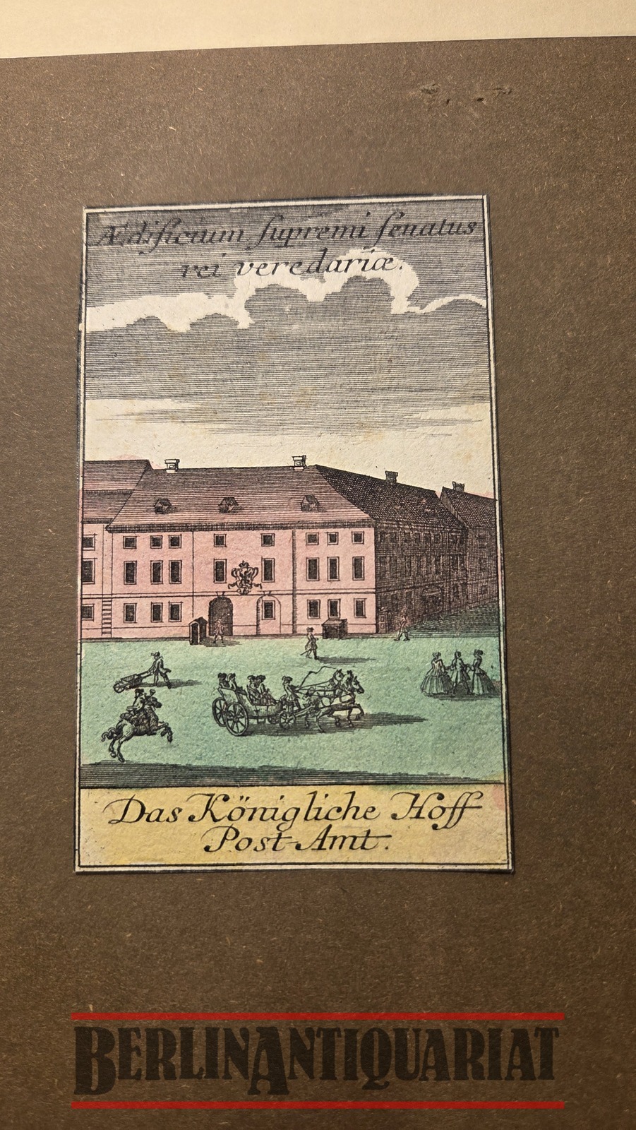 Das königl. Post Amt in der Poststraße.